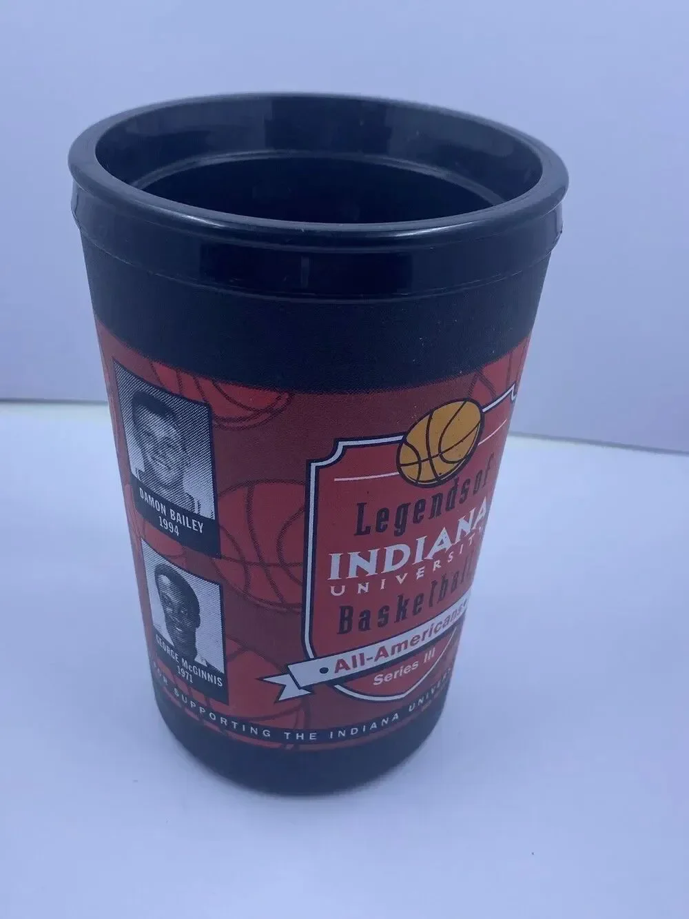 ALADDIN TRAVEL MUG CUP INDIANA UNIVERSITY HOOSIERS LEGENDS OF BASKETBALL 20OZ